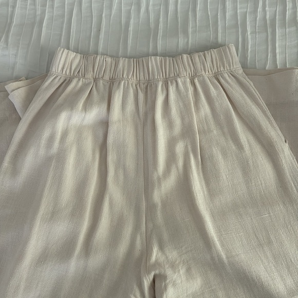 Cream Linen pants - Picture 4 of 4